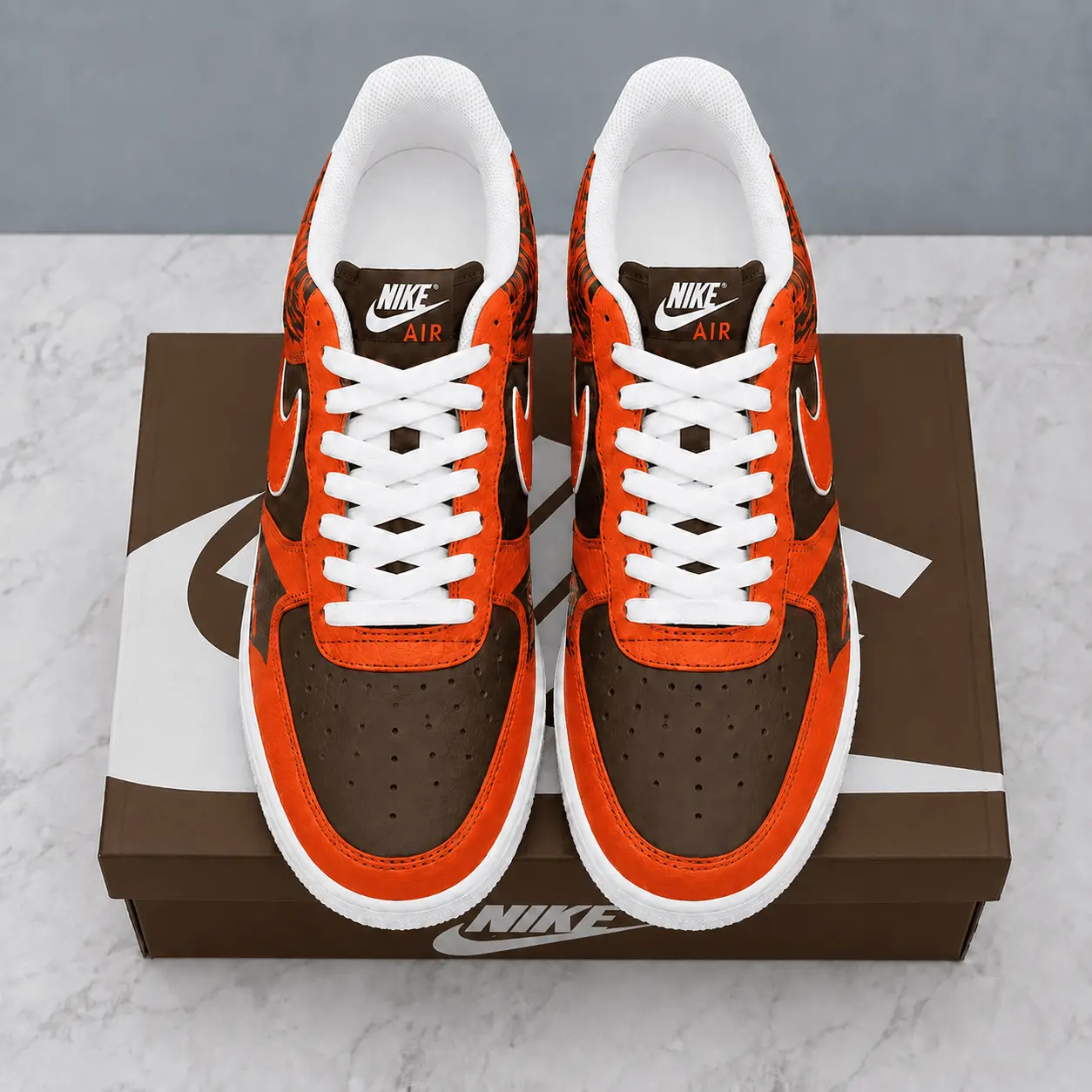 Cleveland Browns | Premium NFL Stadium Talon Line AF1 Shoes NTD - Image 2