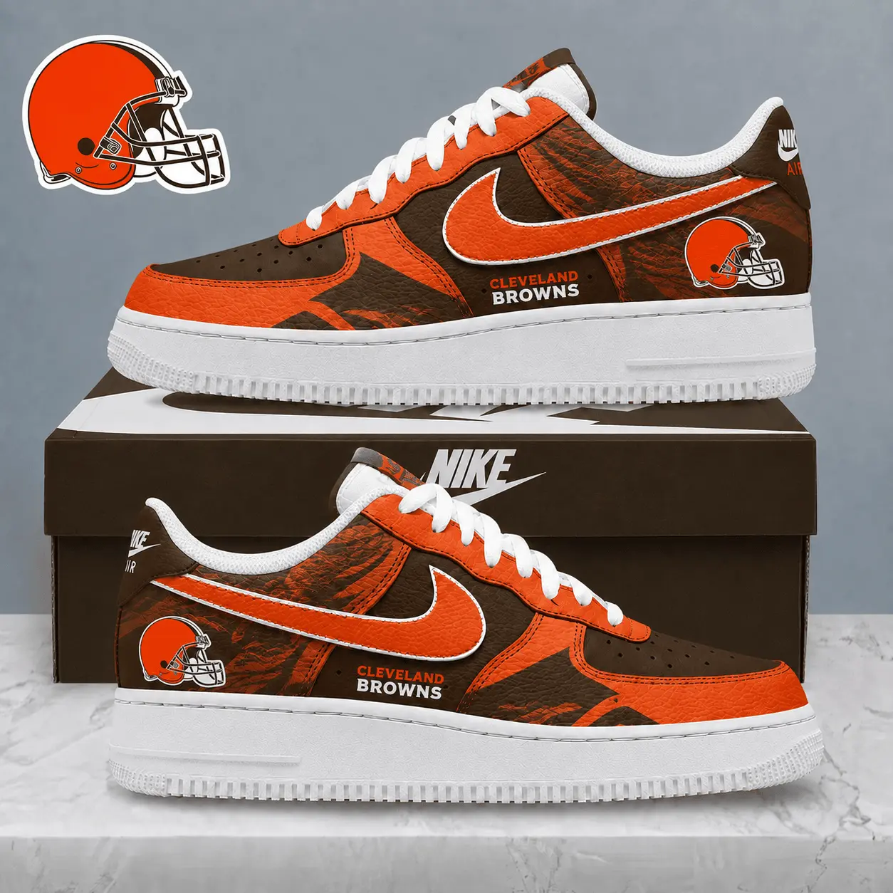 Cleveland Browns | Premium NFL Stadium Talon Line AF1 Shoes NTD
