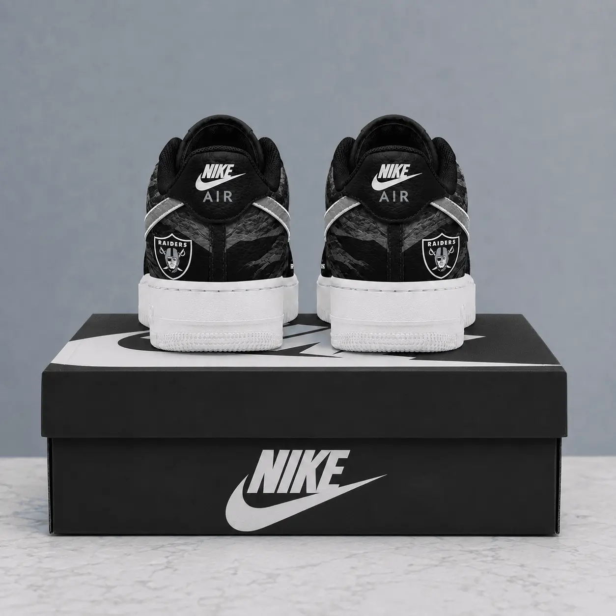 Las Vegas Raiders | Premium NFL Stadium Talon Line AF1 Shoes NTD - Image 3