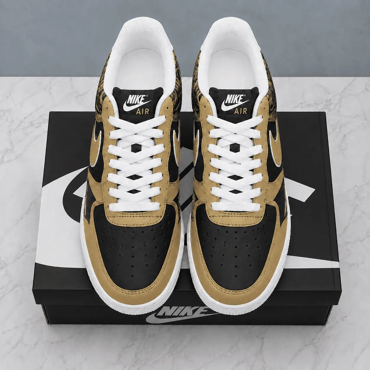 New Orleans Saints | Premium NFL Stadium Talon Line AF1 Shoes NTD - Image 2
