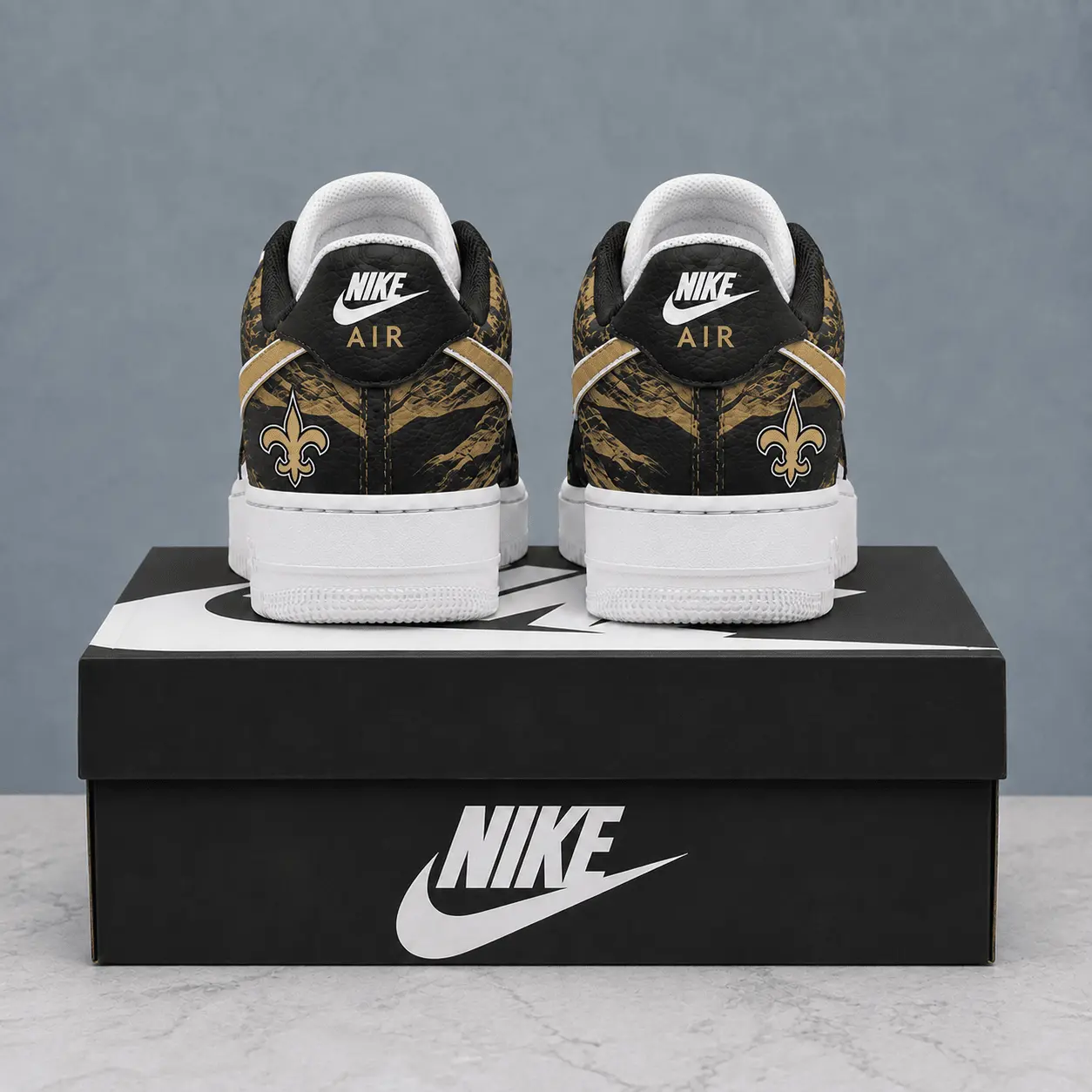 New Orleans Saints | Premium NFL Stadium Talon Line AF1 Shoes NTD - Image 3