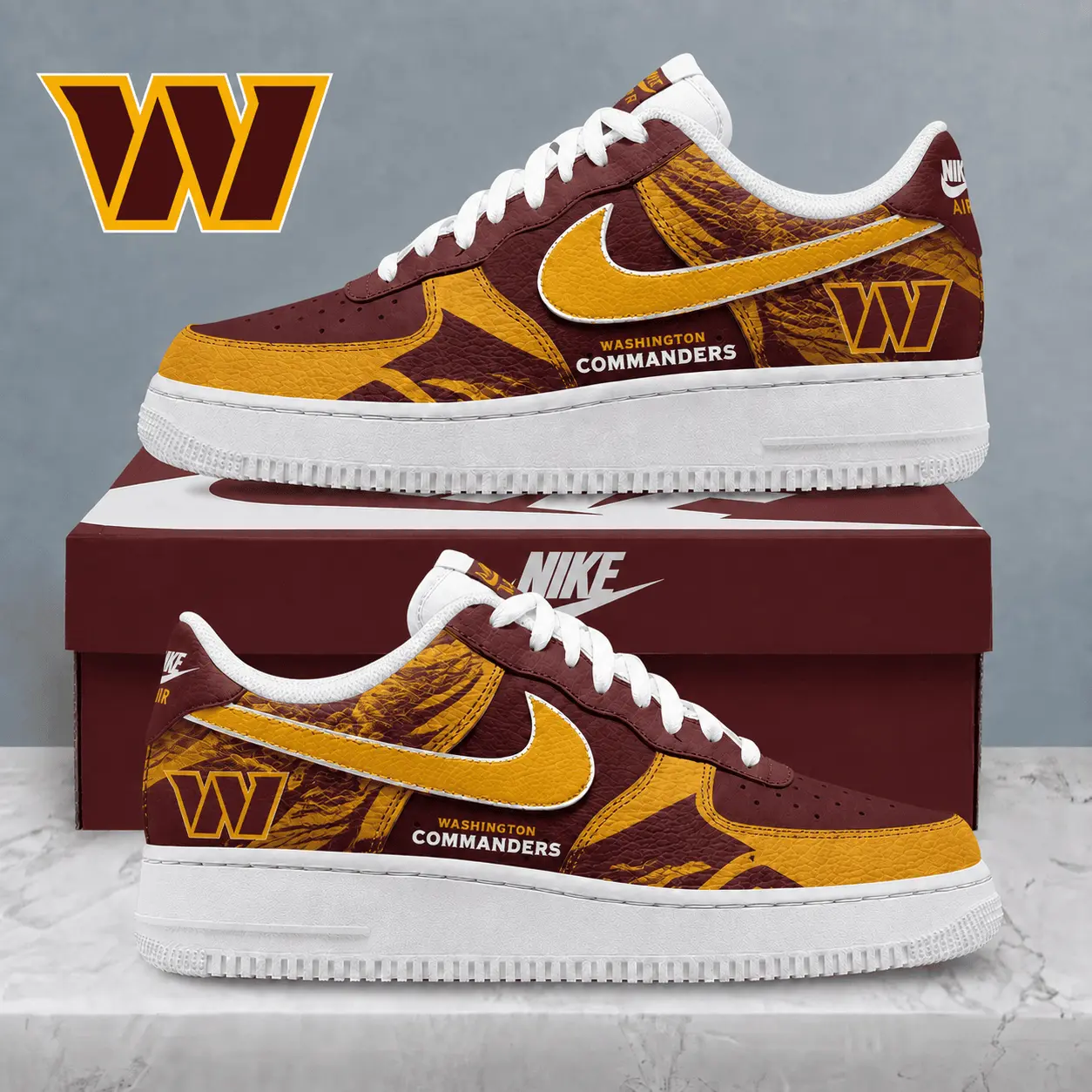 Washington Commanders | Premium NFL Stadium Talon Line AF1 Shoes NTD