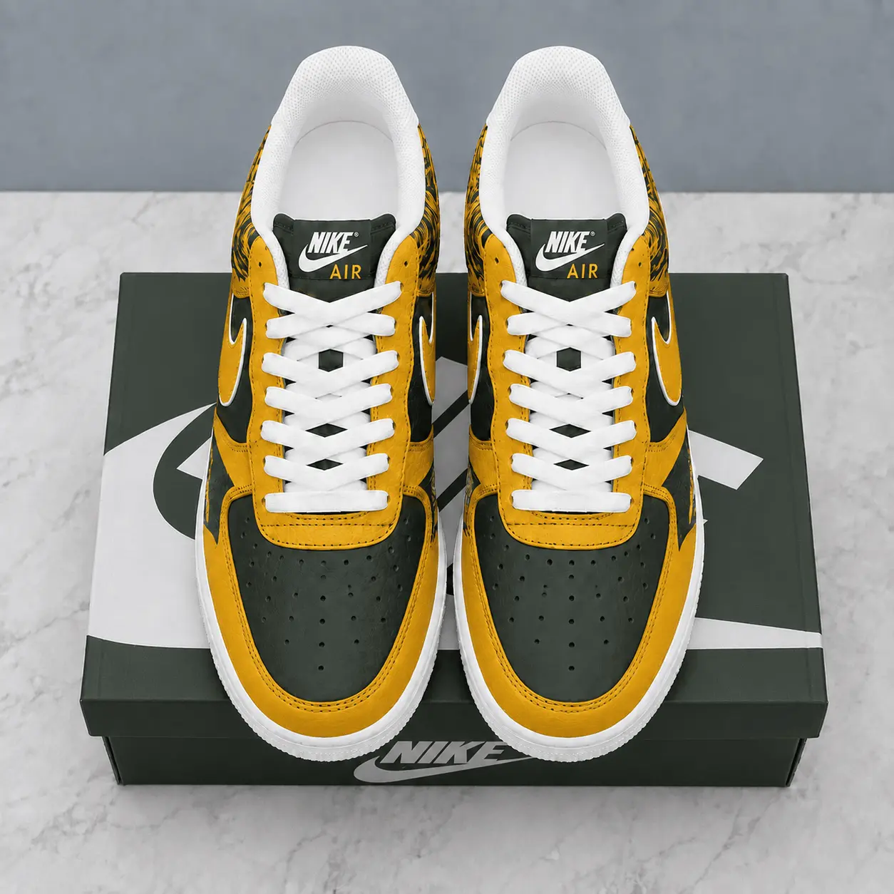 Green Bay Packers | Premium NFL Stadium Talon Line AF1 Shoes NTD - Image 2