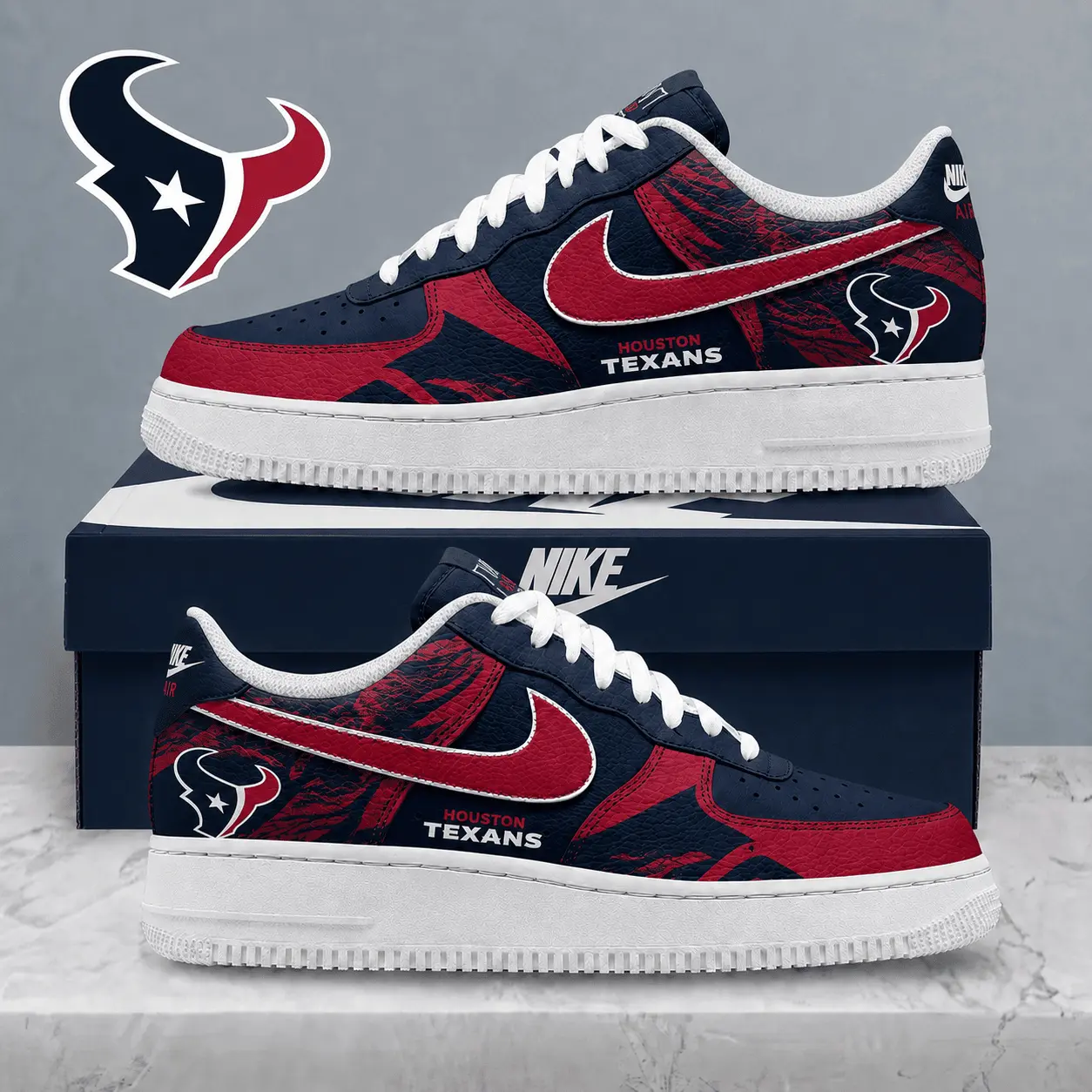 Houston Texans | Premium NFL Stadium Talon Line AF1 Shoes NTD