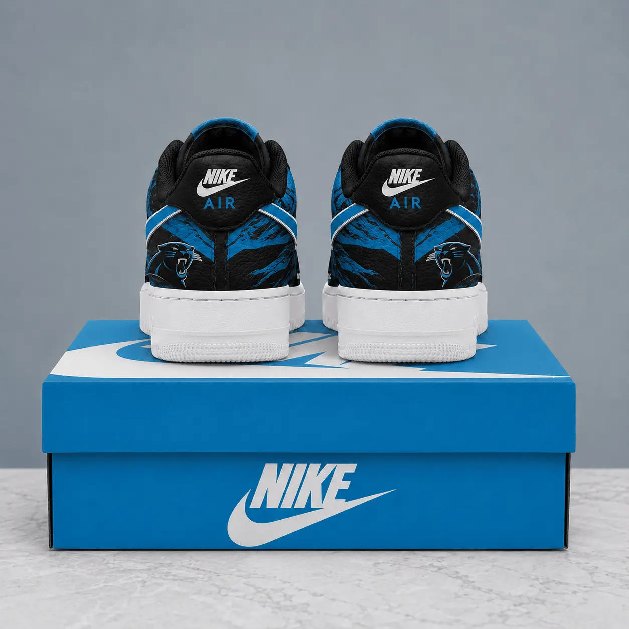 Carolina Panthers | Premium NFL Stadium Talon Line AF1 Shoes NTD - Image 3