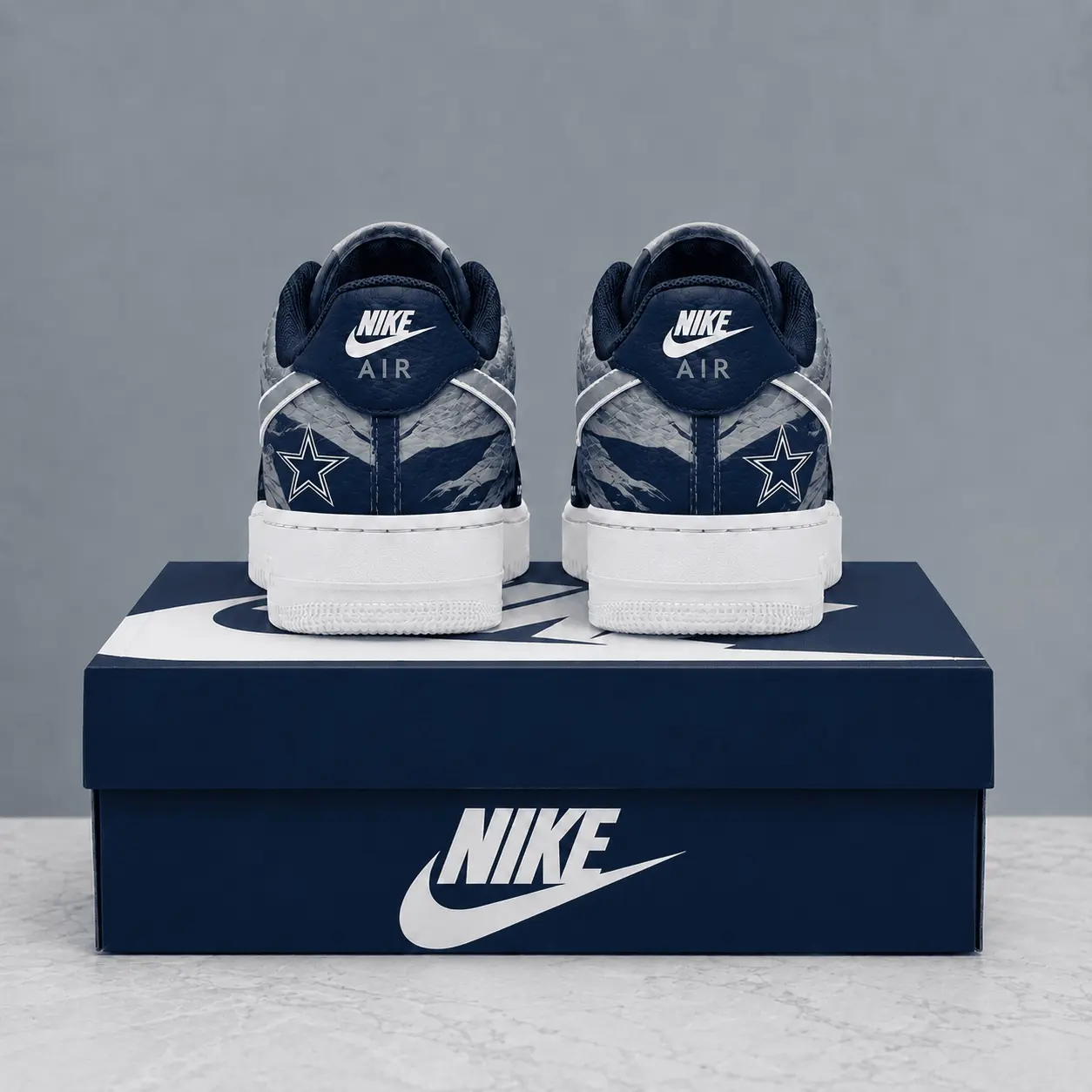 Dallas Cowboys | Premium NFL Stadium Talon Line AF1 Shoes NTD - Image 3