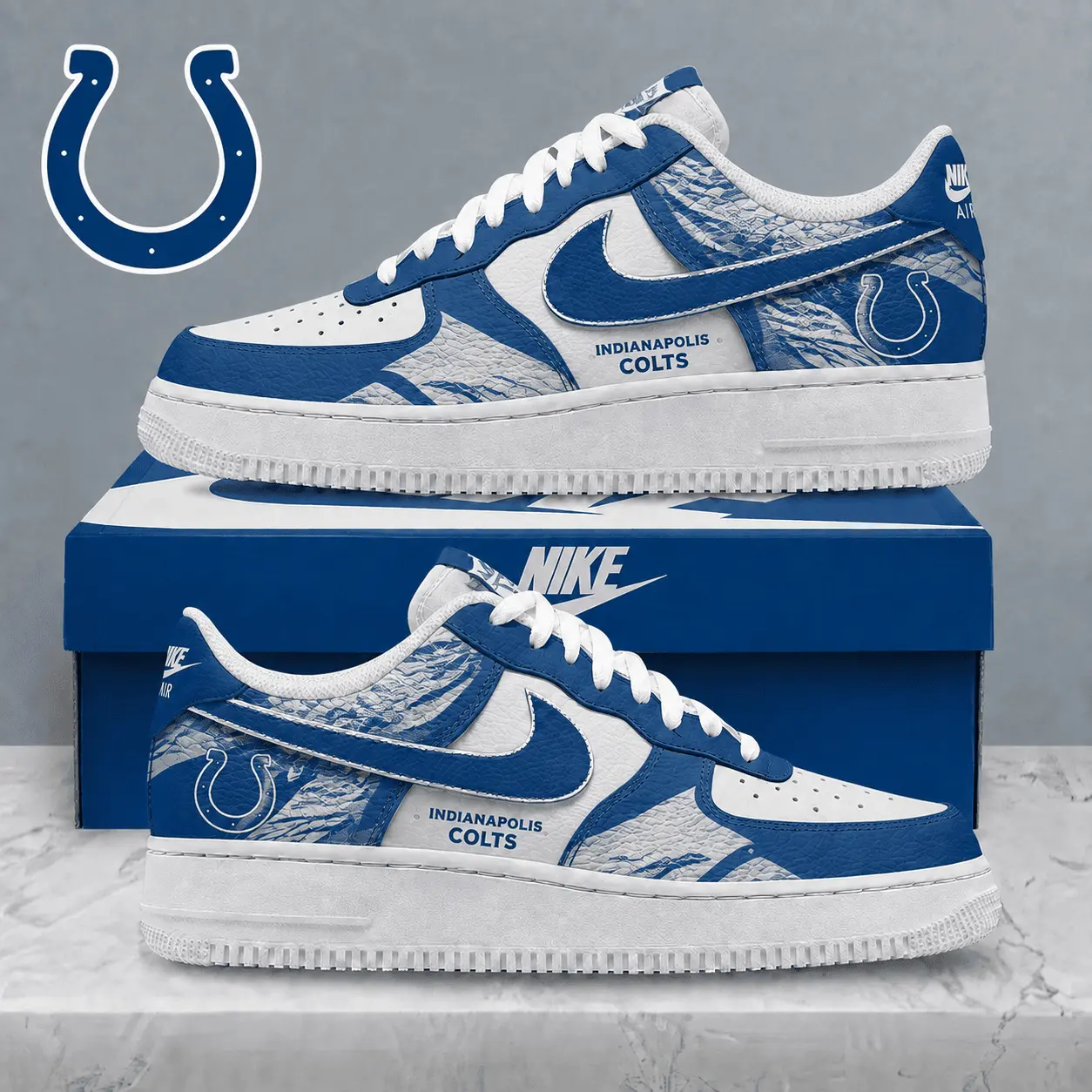 Indianapolis Colts | Premium NFL Stadium Talon Line AF1 Shoes NTD