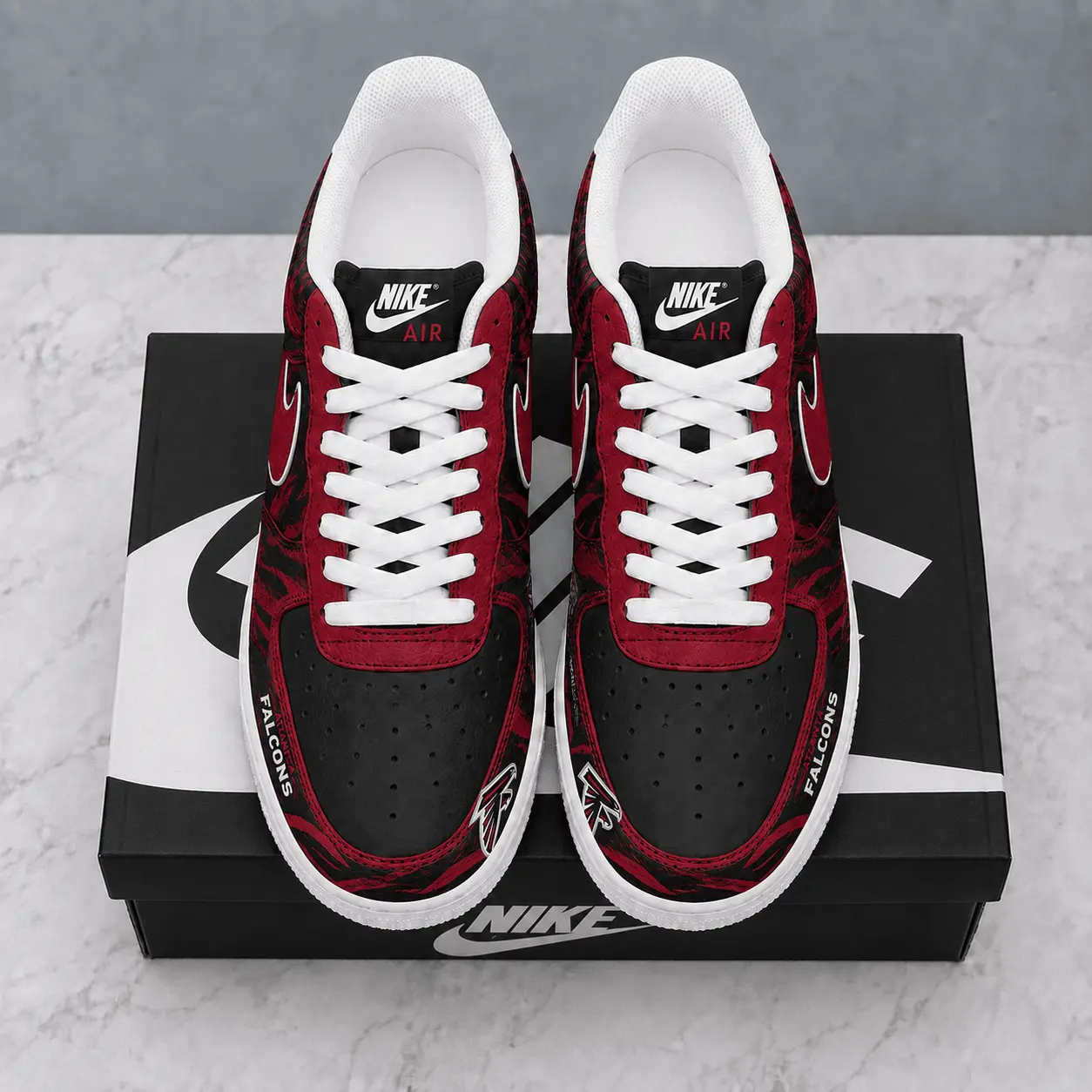 Atlanta Falcons | Premium NFL Stadium Talon Line AF1 Shoes NTD - Image 2