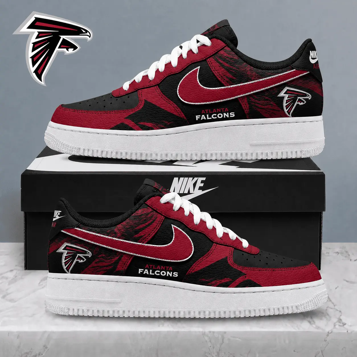Atlanta Falcons | Premium NFL Stadium Talon Line AF1 Shoes NTD