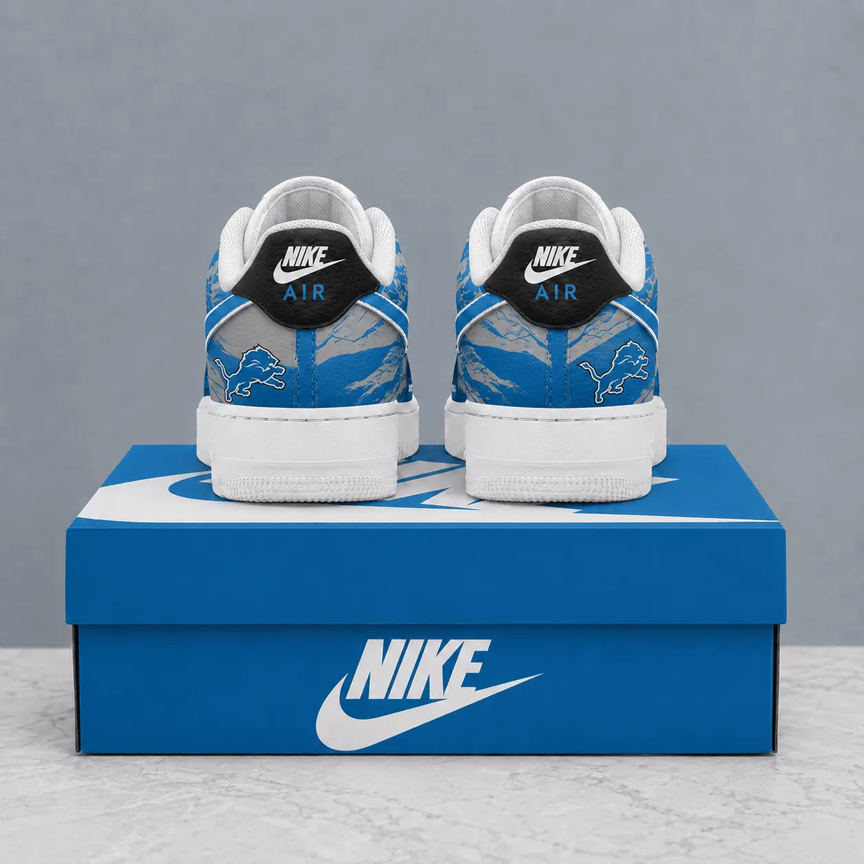 Detroit Lions | Premium NFL Stadium Talon Line AF1 Shoes NTD - Image 3