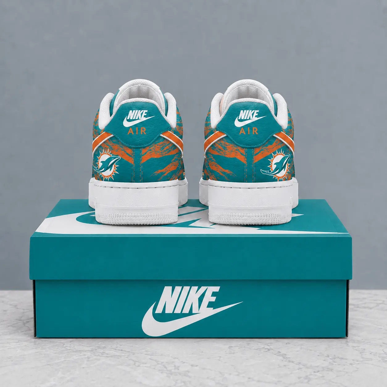 Miami Dolphins | Premium NFL Stadium Talon Line AF1 Shoes NTD - Image 3