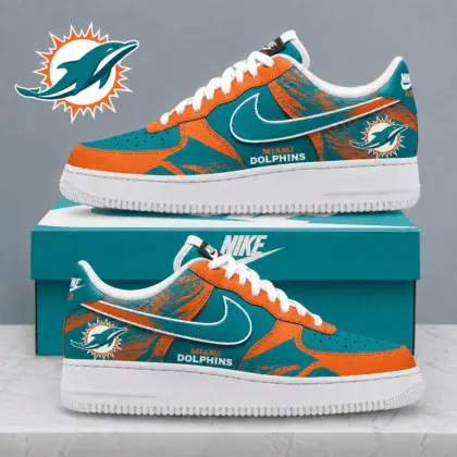 Miami Dolphins | Premium NFL Stadium Talon Line AF1 Shoes NTD