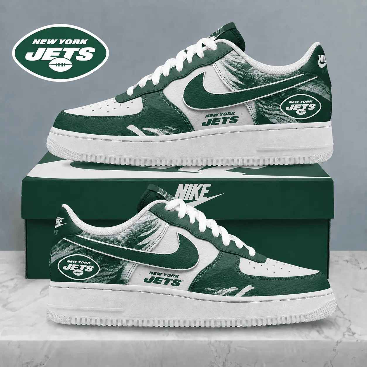 New York Jets | Premium NFL Stadium Talon Line AF1 Shoes NTD