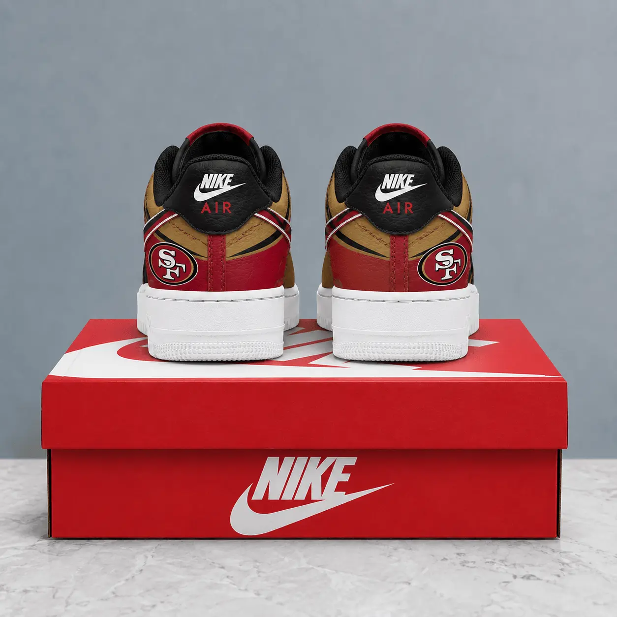San Francisco 49ers | Premium NFL Stadium Talon Line AF1 Shoes NTD - Image 3