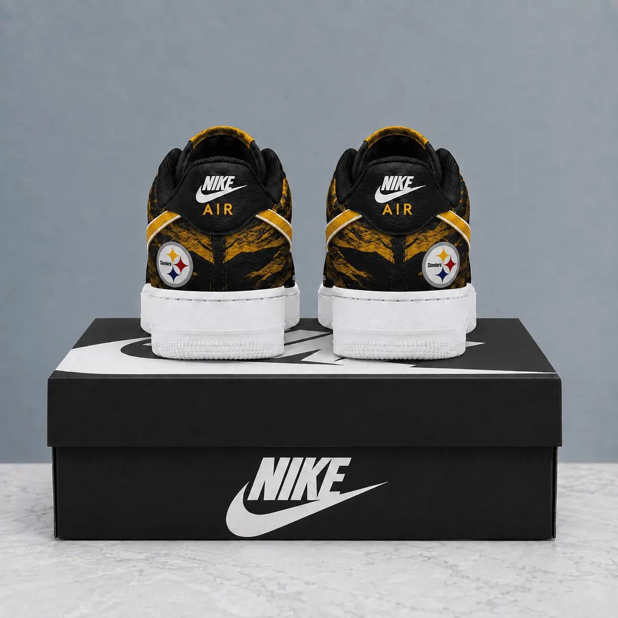 Pittsburgh Steelers | Premium NFL Stadium Talon Line AF1 Shoes NTD - Image 3