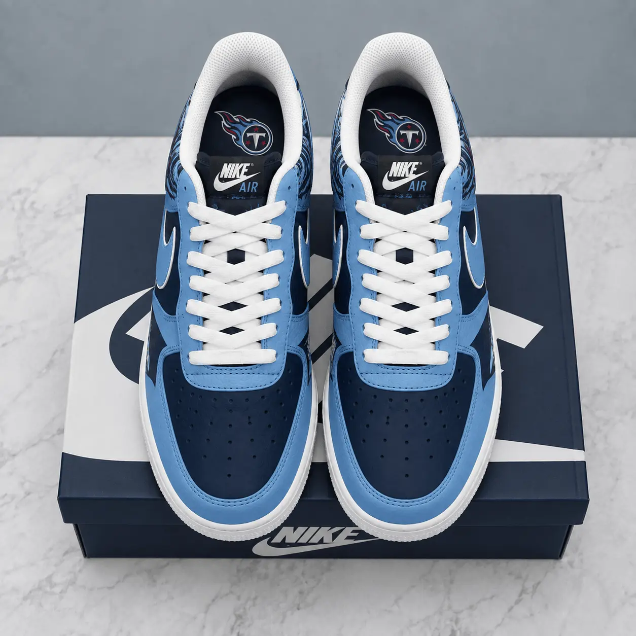 Tennessee Titans | Premium NFL Stadium Talon Line AF1 Shoes NTD - Image 2