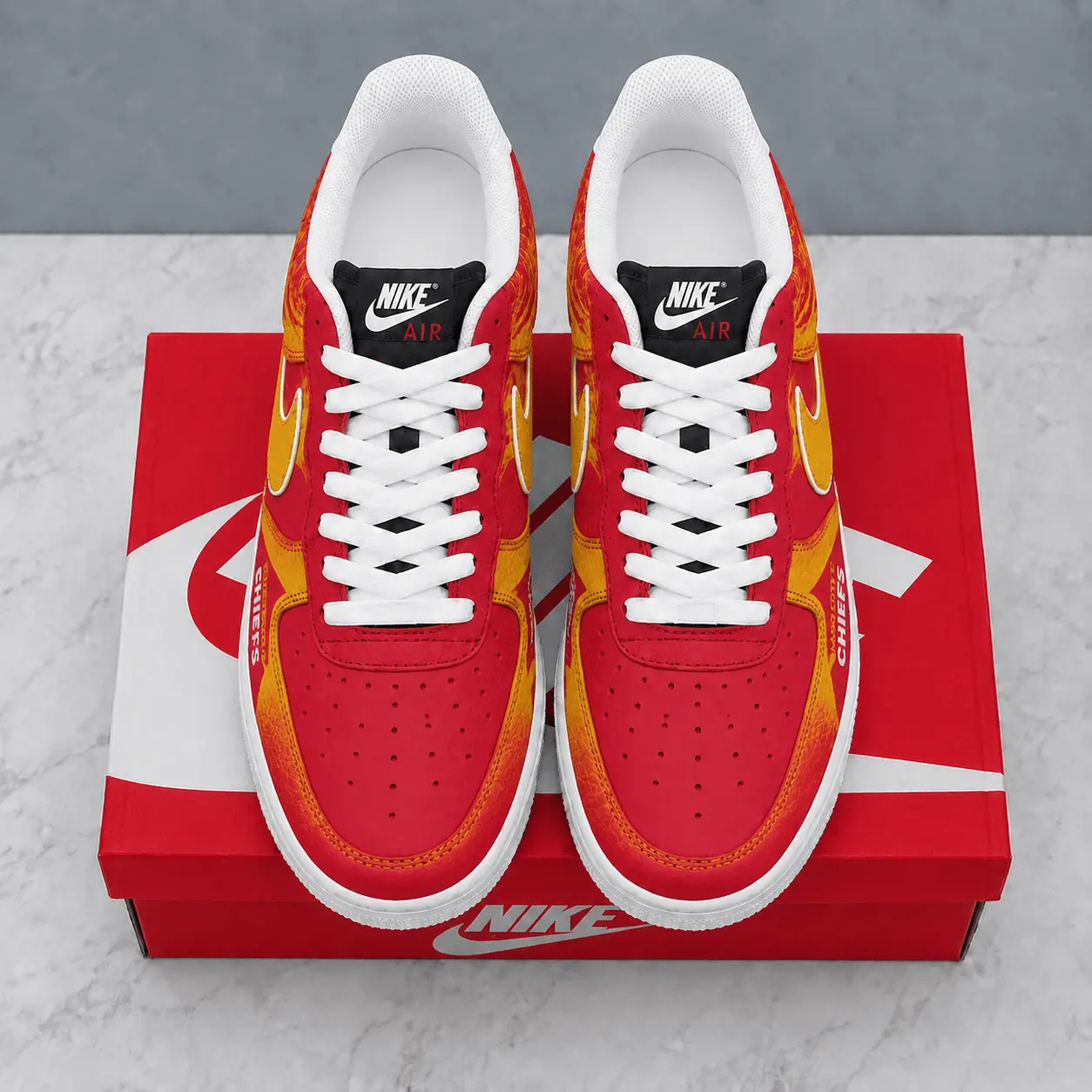 Kansas City Chiefs | Premium NFL Stadium Talon Line AF1 Shoes NTD - Image 2