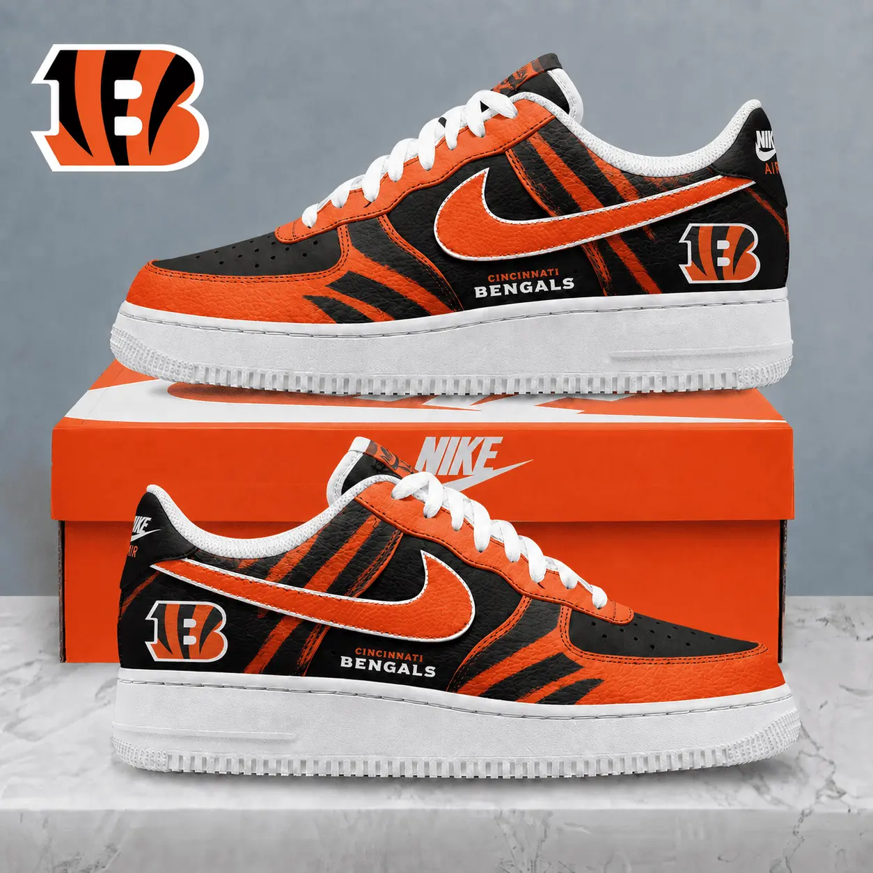 Cincinnati Bengals | Premium NFL Stadium Talon Line AF1 Shoes NTD