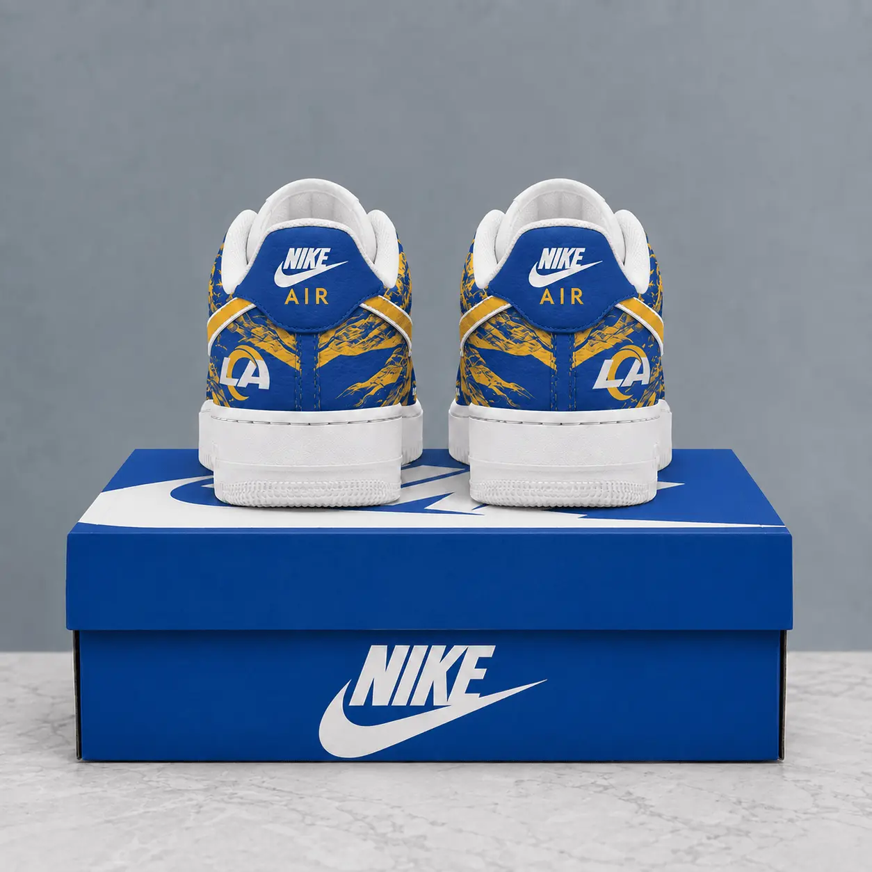 Los Angeles Rams | Premium NFL Stadium Talon Line AF1 Shoes NTD - Image 3