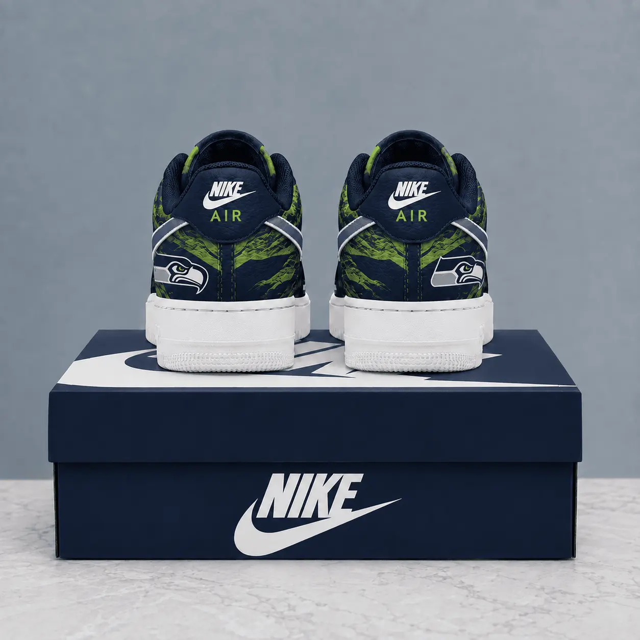 Seattle Seahawks | Premium NFL Stadium Talon Line AF1 Shoes NTD - Image 3