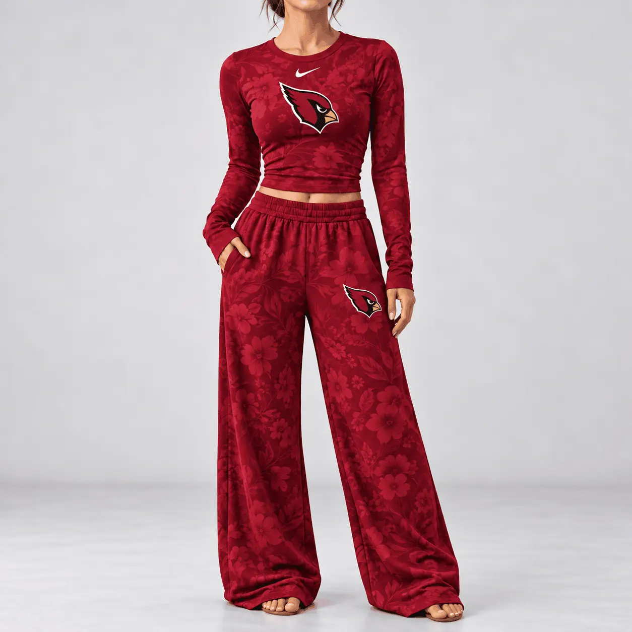 Arizona Cardinals | Premium NFL Game Day Bloom Long Sleeve Shirt & Pants Set TD - Image 2