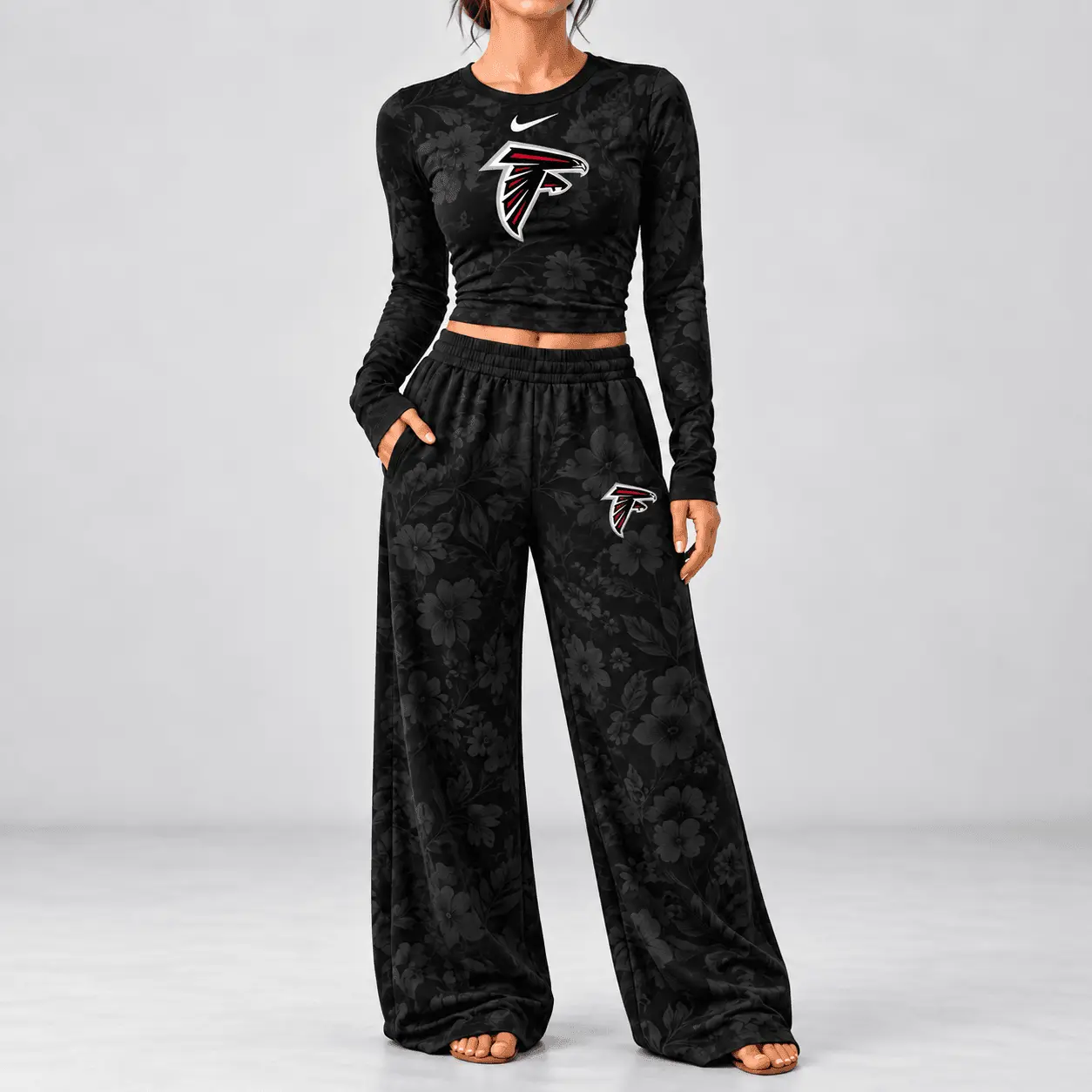 Atlanta Falcons | Premium NFL Game Day Bloom Long Sleeve Shirt & Pants Set TD - Image 2