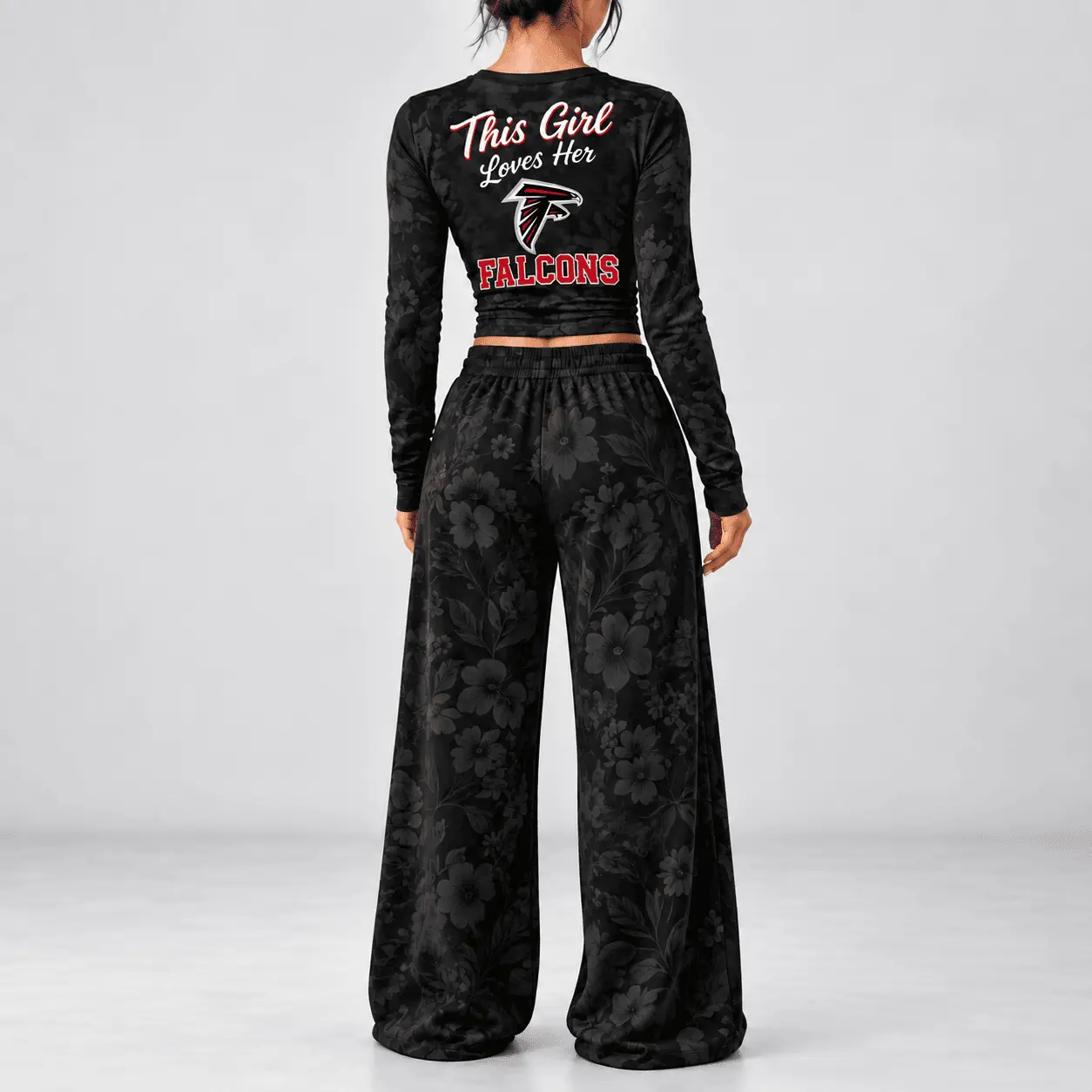 Atlanta Falcons | Premium NFL Game Day Bloom Long Sleeve Shirt & Pants Set TD - Image 3