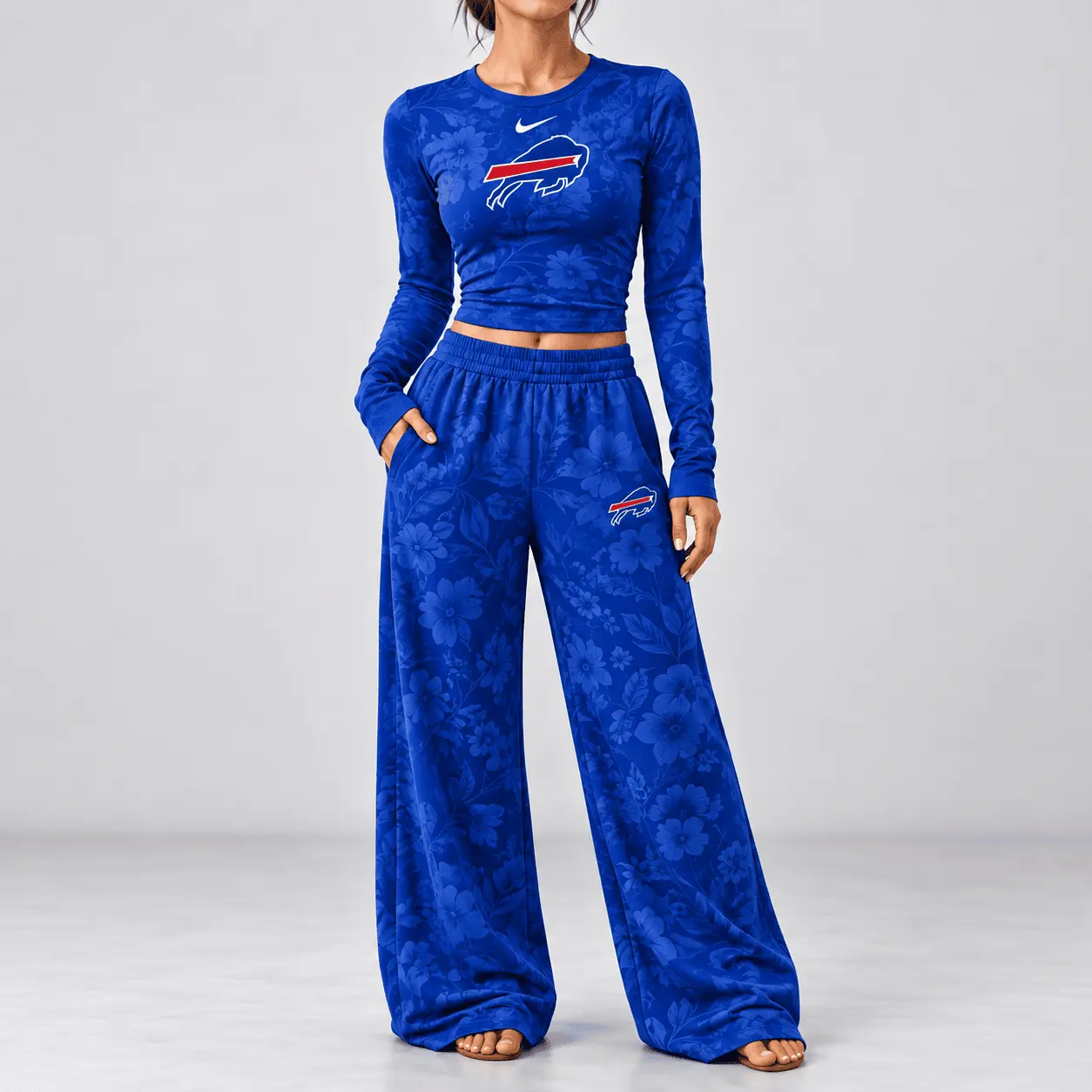 Buffalo Bills | Premium NFL Game Day Bloom Long Sleeve Shirt & Pants Set TD - Image 2