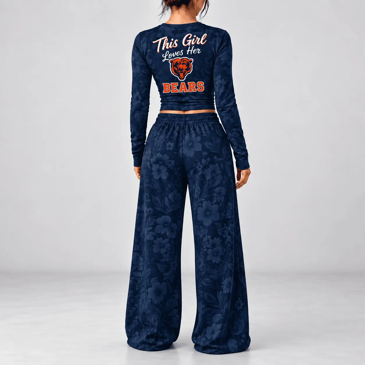 Chicago Bears | Premium NFL Game Day Bloom Long Sleeve Shirt & Pants Set TD - Image 3