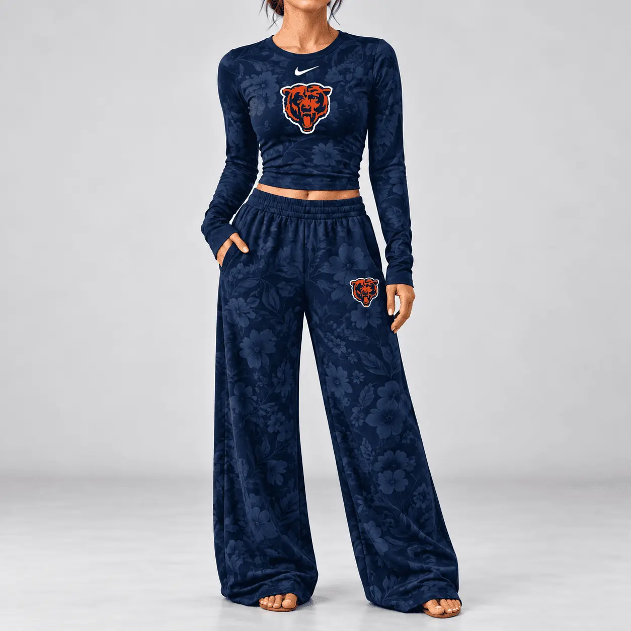 Chicago Bears | Premium NFL Game Day Bloom Long Sleeve Shirt & Pants Set TD - Image 2