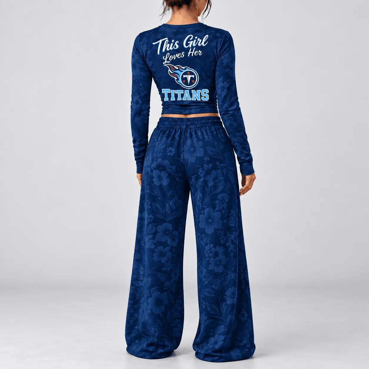 Tennessee Titans | Premium NFL Game Day Bloom Long Sleeve Shirt & Pants Set TD - Image 3
