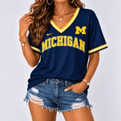 Michigan Wolverines | Premium NCAA Classic Game Day V-Neck Shirt NY