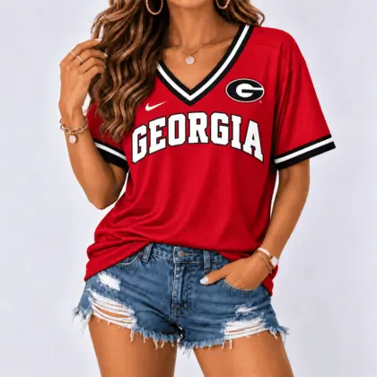 Georgia Bulldogs | Premium NCAA Classic Game Day V-Neck Shirt NY