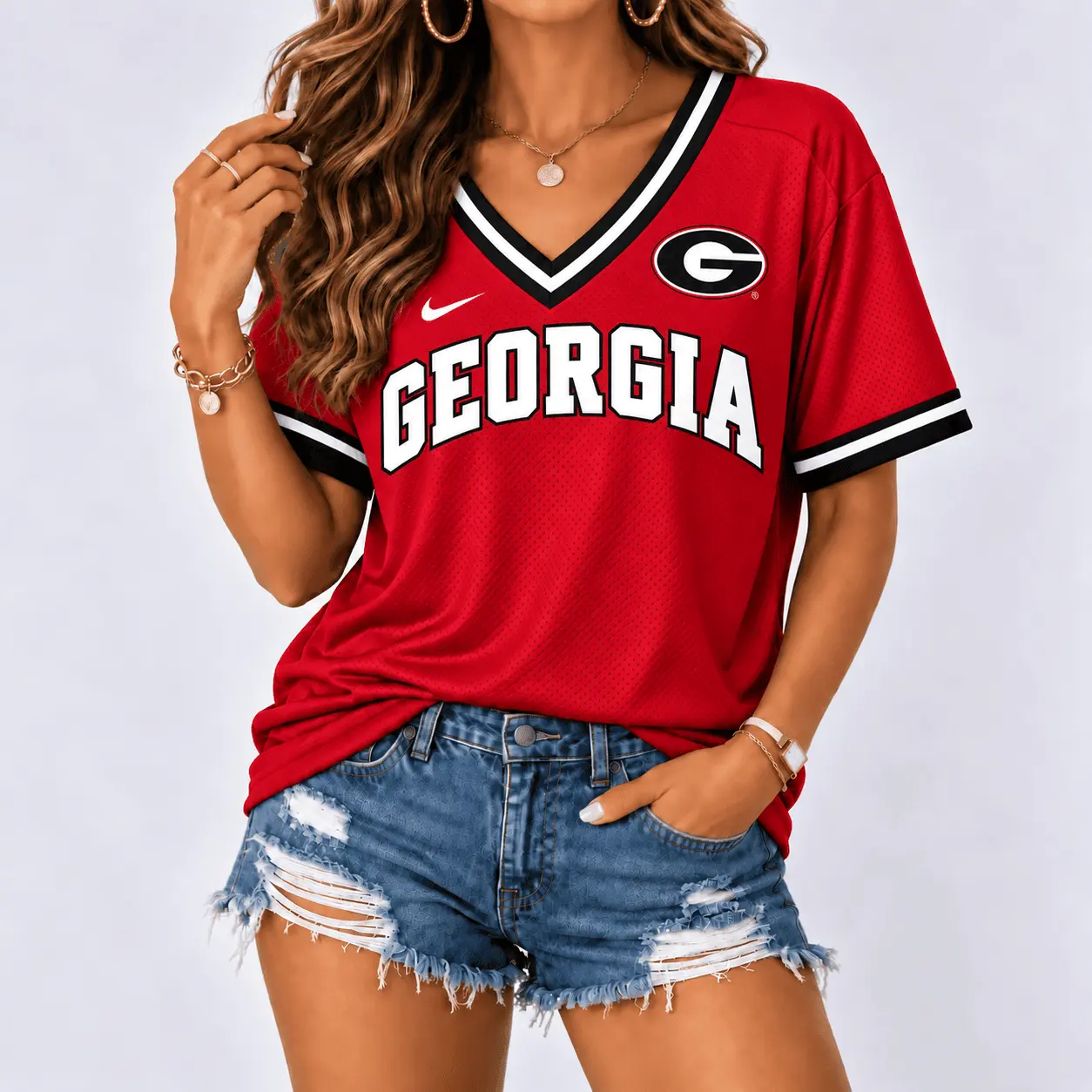 Georgia Bulldogs | Premium NCAA Classic Game Day V-Neck Shirt NY