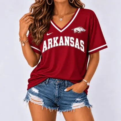 Arkansas Razorbacks | Premium NCAA Classic Game Day V-Neck Shirt NY