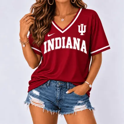 Indiana Hoosiers | Premium NCAA Classic Game Day V-Neck Shirt NY