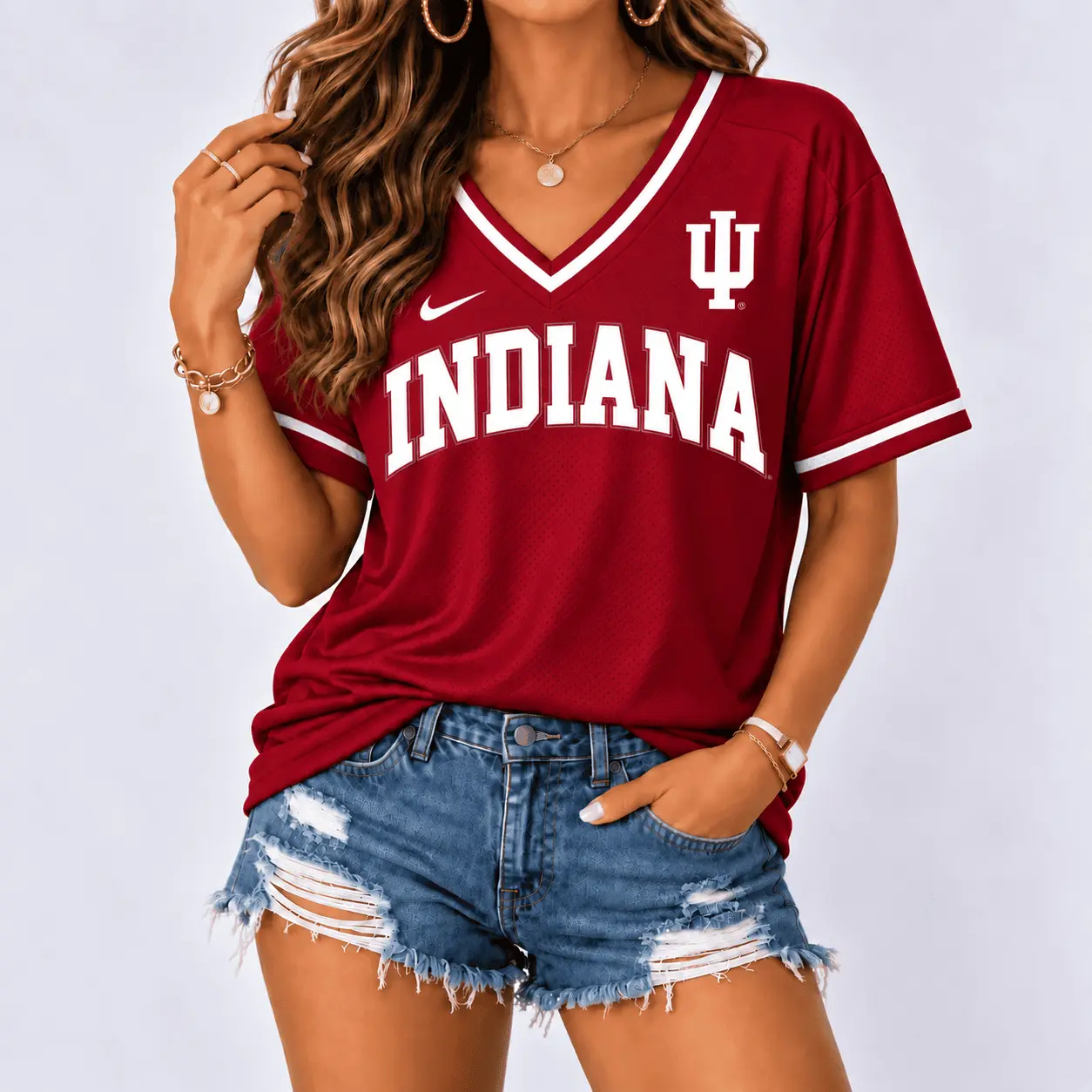 Indiana Hoosiers | Premium NCAA Classic Game Day V-Neck Shirt NY
