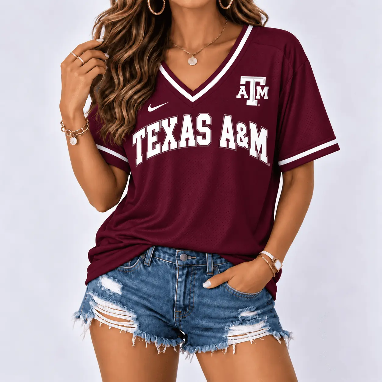 Texas A&M Aggies | Premium NCAA Classic Game Day V-Neck Shirt NY